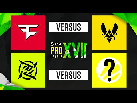 ESL PRO LEAGUE - S17 - Grupa C - Faze vs Team Vitality | NIP vs 00NATION/Grayhound - TV Arena Esport