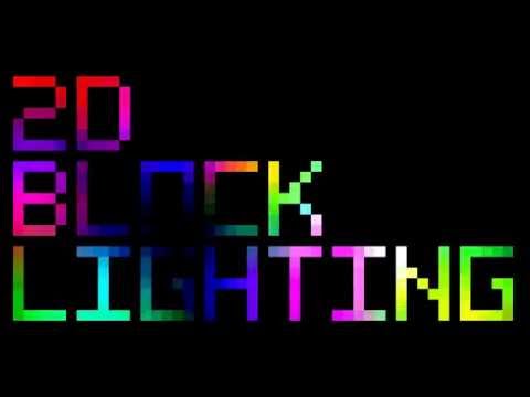 2D Block Lighting - Logo with dynamic lights.
