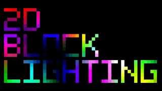 2D Block Lighting - Logo with dynamic lights.