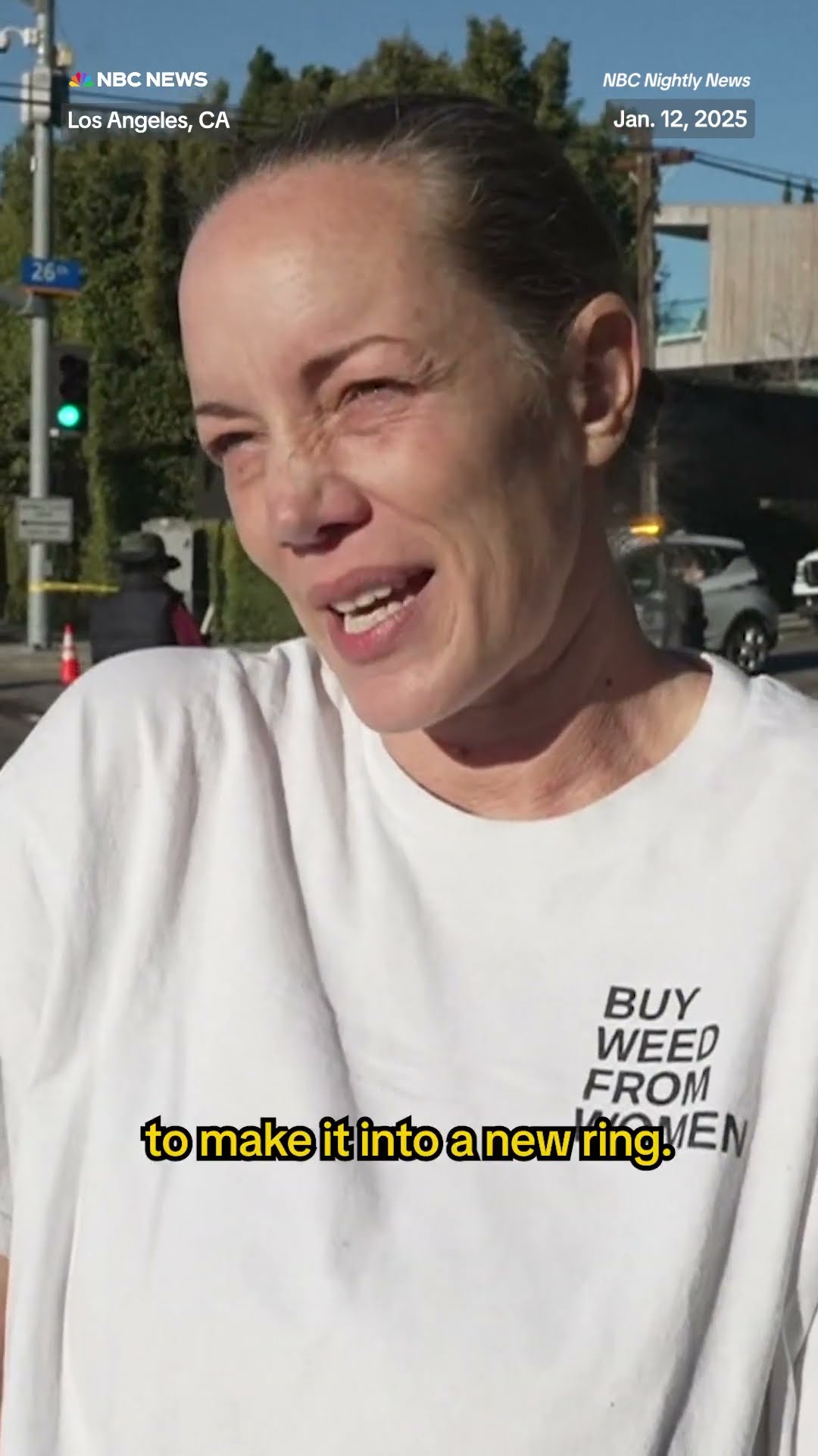 Reporter recovers personal items for Los Angeles evacuees waiting to return home