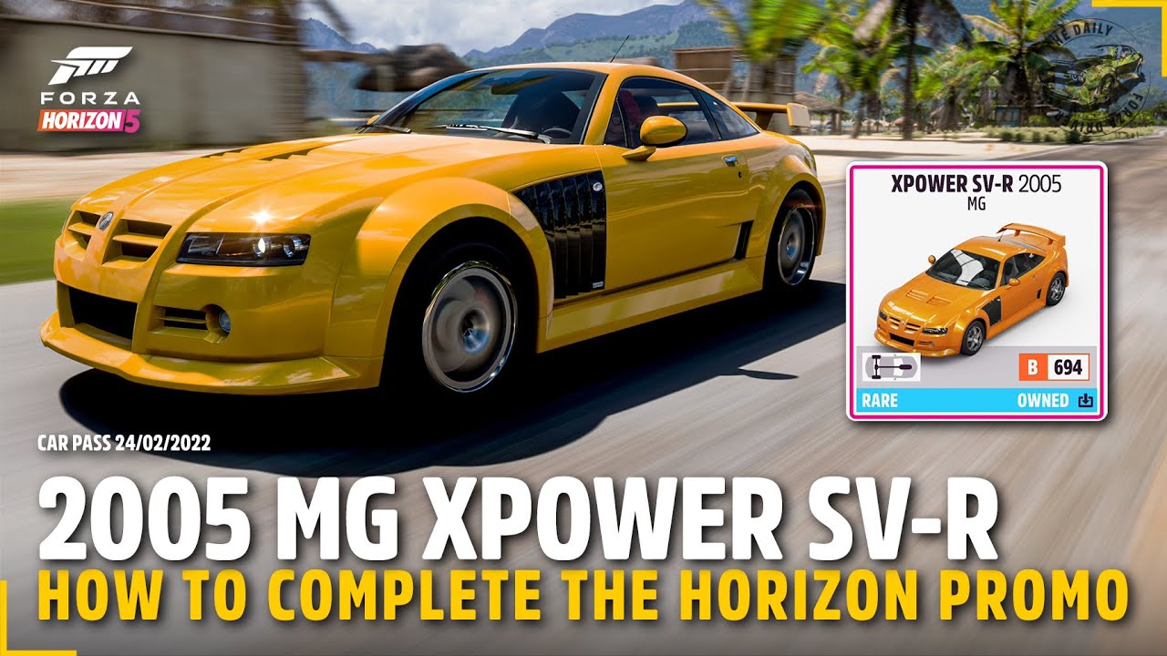 2005 MG XPOWER SV-R | How to complete the Horizon Promo Photo | Forza Horizon 5