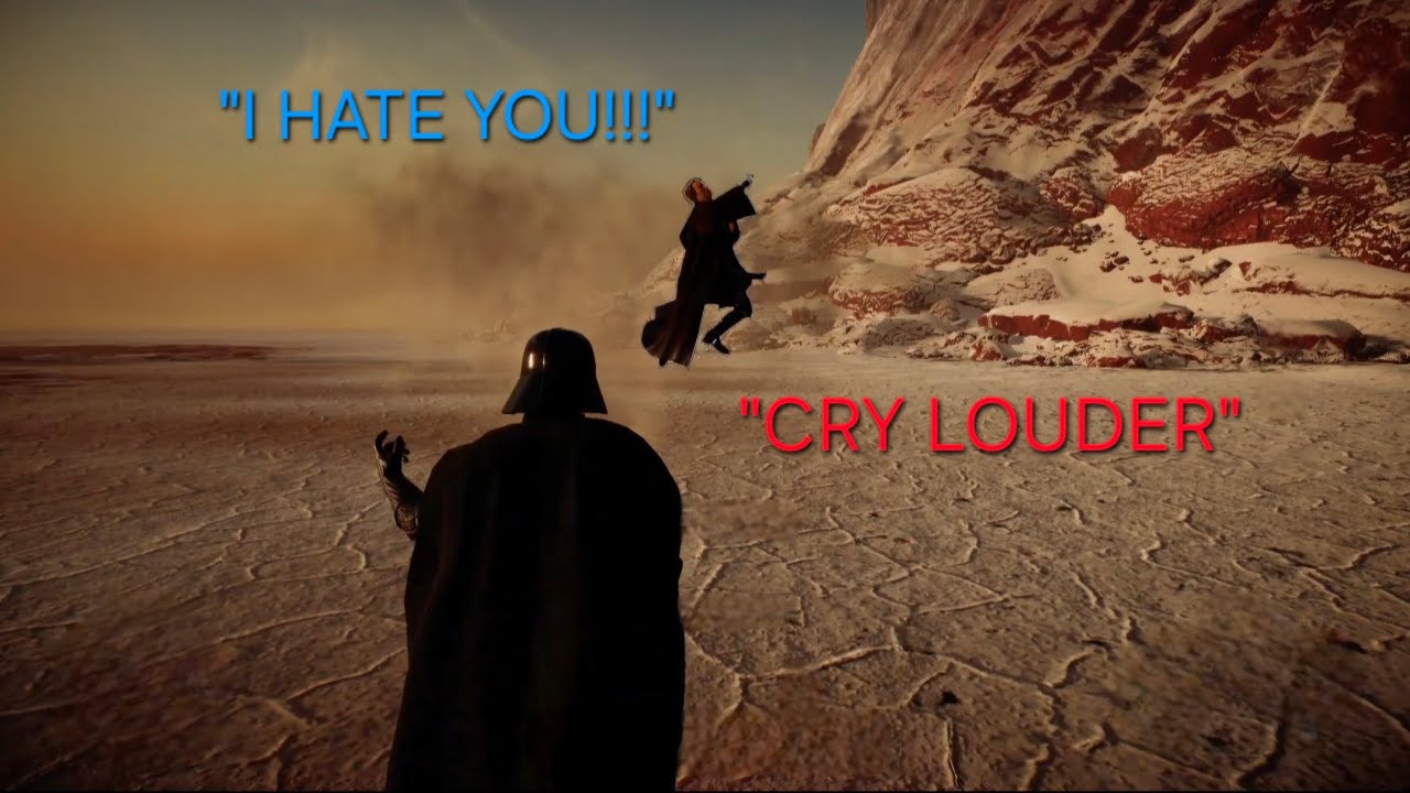 Lord Vader Makes Toxic Anakin Rage-Quit. Battle Of Crait. #battlefront2 #starwars 