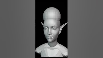 Elven Druid Sculpt In Blender - Short
