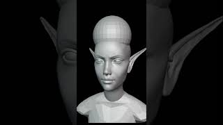 Elven Druid Sculpt In Blender - Short