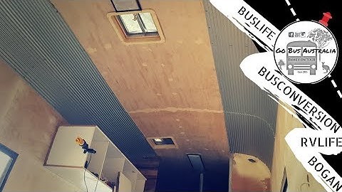 How We Installed Our Ceiling - Skoolie Bus Conversion Plus More!