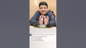 NEET 2022 PYQ from Transport in Plants - 2 Similar MCQ Answers in Video Description