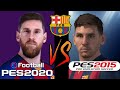 Barcelona | Pes 2020 vs Pes 2015 | Comparação