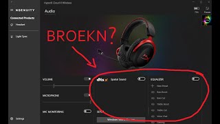 How to fix DTSX/Equalizer not working in HyperX Ngenuity software