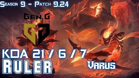 Gen Ruler VARUS vs MISS FORTUNE ADC - Patch 9.24 KR Ranked
