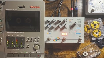 Tascam 424. Tape loop coming from a Microfreak. Hologram electronics Microcosm. #tapeloop #ambient