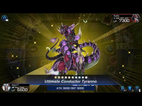 yugioh master duel ultimate conductor tyranno deck GX! Complete Hassleberry Deck! Black + + Bonus This is of the Ultra Rare rarity. Dinosaur - Ultimate Conductor Tyranno/