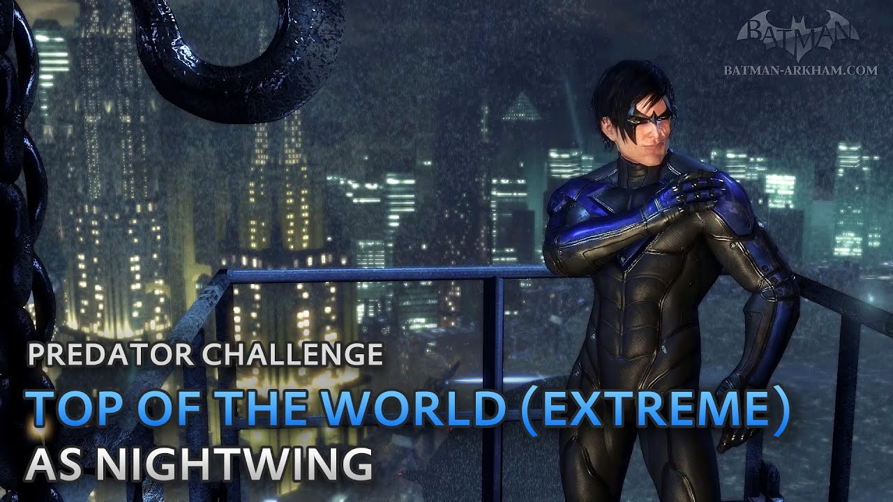 Batman: Arkham City - Top of the World (Extreme) [as Nightwing] - Predator  Challenge - YouTube