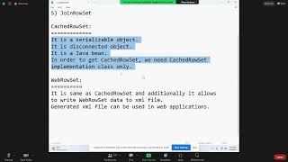 8th March Advance Java class Profile