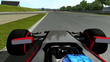 RFACTOR F1 2015 by Patrick34 v0.01 onboard Fernando Alonso at Spain