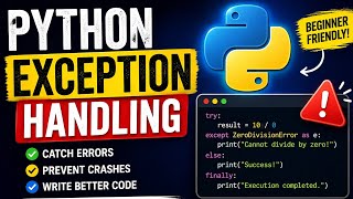 Stop Python Errors! Learn Exception Handling Easily 💡