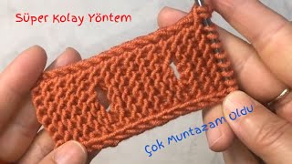 HOW IS THE BUTTON OPEN IN KNITTING? SUPER EASY METHOD