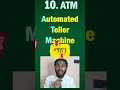How do you pronounce the Acronyms ATM and Machine?👀