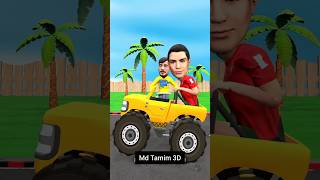 Cristiano Ronaldo and Mr Beast funny car moment.@matamim3d #cristianoronaldo #animation #shorts