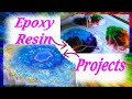 PAINT SPLATTER, BLUE LAGOON &amp; PEN HOLDER EPOXY RESIN PROJECTS | LET&#39;S RESIN