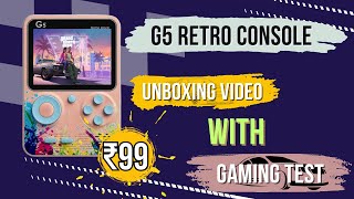 G5 Gaming Console 500+ Games Unboxing 🔥 | Budget Handheld Gaming Beast 😍| Unboxing &amp; Gaming Test