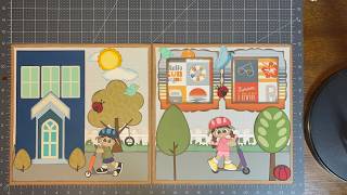 Let's Play Outside 12x12 Scrapbook Layout Let's Play Outside 12x12 Scrapbook Layout