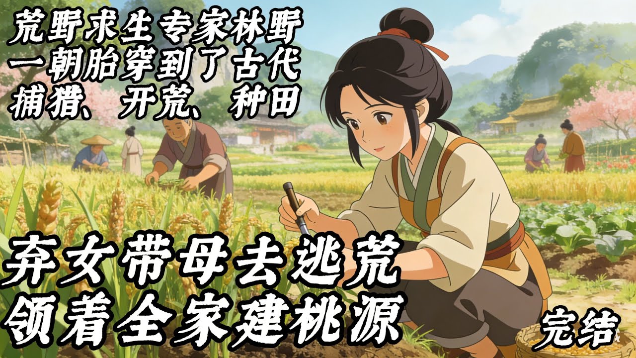 已完结《弃女带母去逃荒，领着全家建桃源》无cp+无系统+逃荒+种田+天灾+洪水+瘟疫 荒野求生专家林野，一朝胎穿到了古代，恢复记忆时发现自己已经成了逃荒路上被父家抛弃的9岁女童，奶奶骂她丧门星……