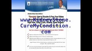 How To Dissolve Kidney Stones At Home By Drinking 2 Common Food Ingredients - A Review