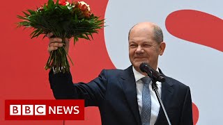 German centre-left claim narrow election victory - BBC News