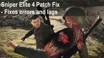 Sniper Elite 4 Black Screen Fix