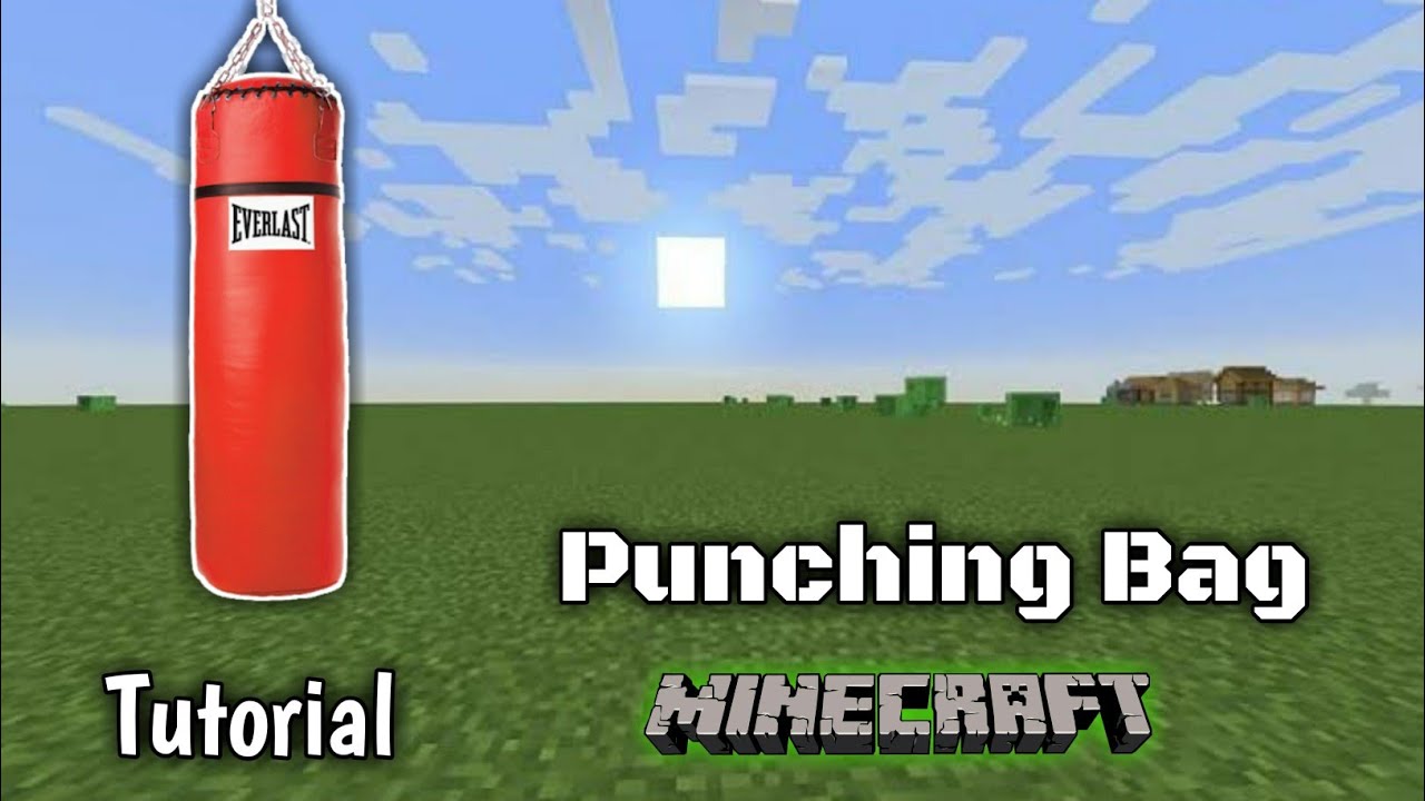 How to make PUNCHING BAG in Minecraft Gym Object Minecraft in Hindi