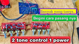 How to install two tone controls on a 400 watt mono power amplifier