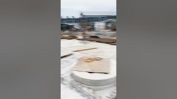 Water attenuation tank precast lid with 200mm reinforced slab