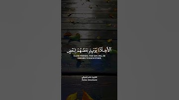 الأخلاء يومئذ بعضهم لبعض عدو، تلاوة خاشعة للقارئ #ماهر_المعيقلي #قرآن #quran #اكسبلور #short