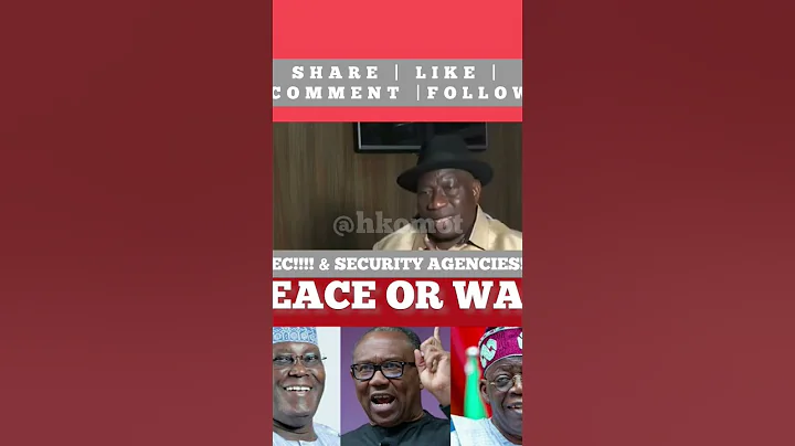 Former President Goodluck Jonathan! Maintain sanity  in the electoral process INEC & SECURITY