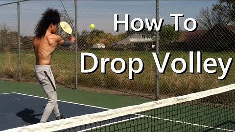 Pickleball Drop Volley Tutorial - " How To Slice Drop Volley "