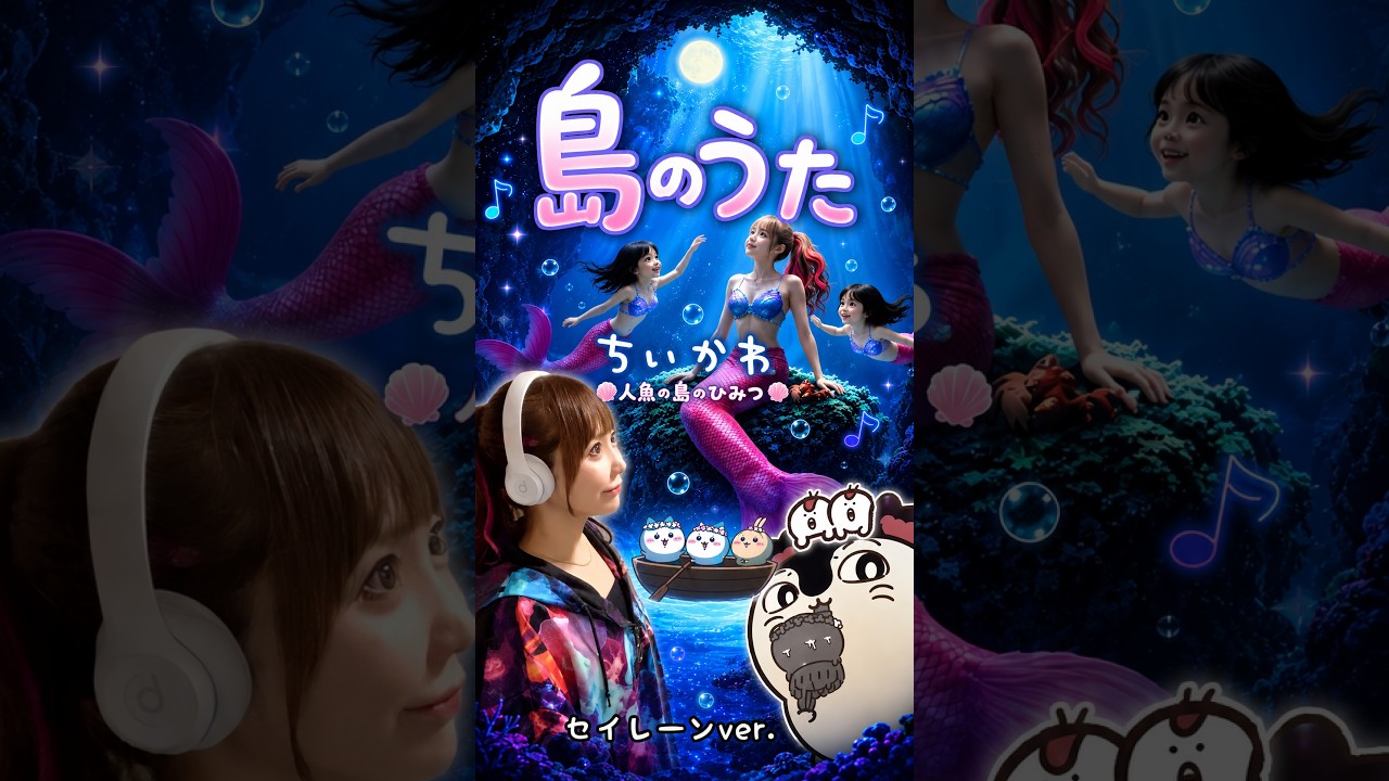 『映画ちいかわ 人魚の島のひみつ』島のうた/セイレーンver.|歌ってみた|English Subtitles Cover by ひろみちゃんねる #shorts