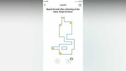 Easy Game - Reach the exit after collecting all the coins - Level 63 solution