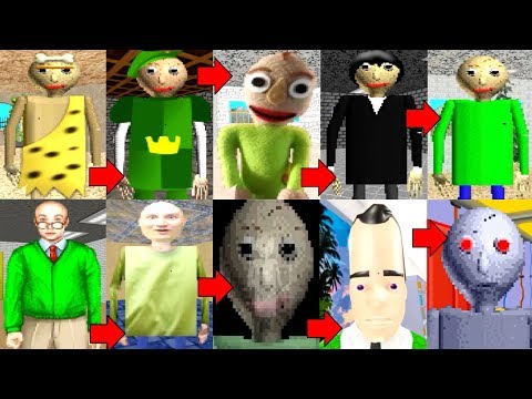 Evolution of Baldi in Baldi&rsquo;s Basics 2019