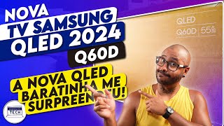 Unboxing e Primeiras Impressões da NOVA TV SAMSUNG Q60D QLED 2024