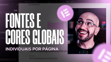 Alterando fontes e cores globais somente em uma página no Elementor