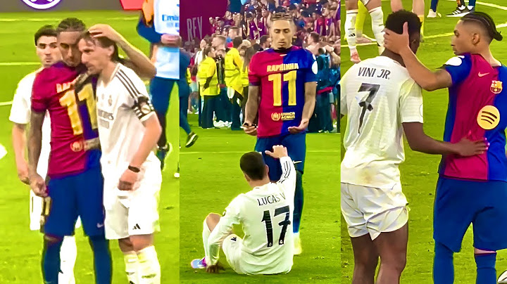 Raphinha Consoles Real Madrid Players After Barcelona Wins Copa Del Rey Final