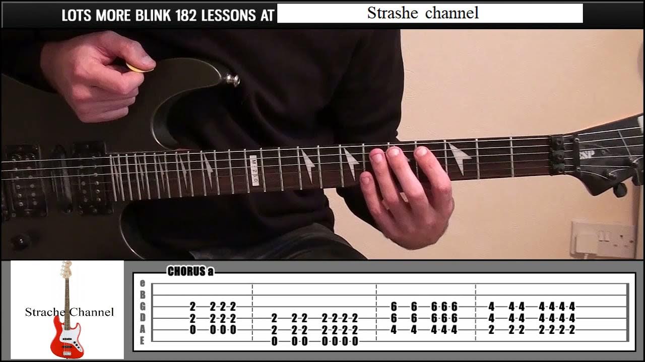 Blink 182 Wasting Time best guitar lessons tabs INTRO RIFF VERSE