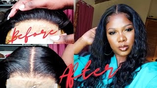 How To Customize Your  Lace Closure| IshowBeauty 4x4 Loose Deepwave Wig || Ft. IshowBeauty Hair