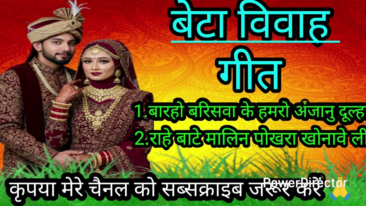 बेटा विवाह गीत‌ ||बारहो बरिसवा के हमरो अंजानु दूल्हा ||beta vivah geet Nilu Ke Geet 2.1