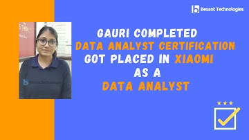 Besant Technologies Electronic City Reviews | Gauri Got Placed in XIAOMI as Data Analyst 5LPA