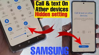 Call & Text On ather devices || Samsung Hidden setting Explain with detail || A51, A50, S10, S20 screenshot 1