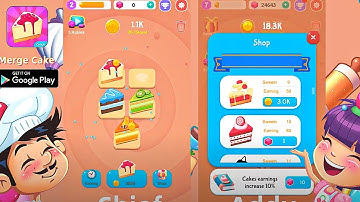 Merge Cake Mania - idle baking tycoon (Gameplay Android)