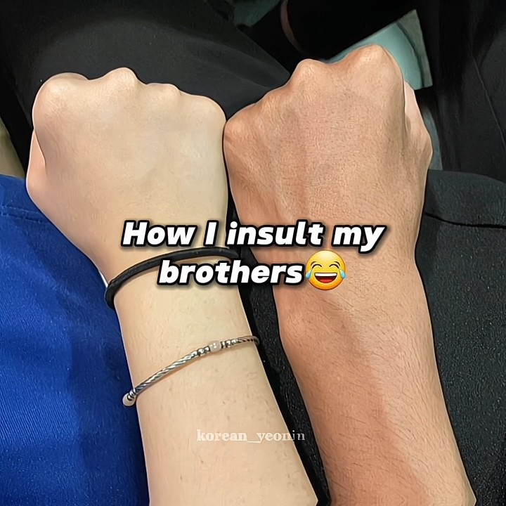 How my brothers insult me!🥲 #brothers #siblings #edit @koreanyeonin1125