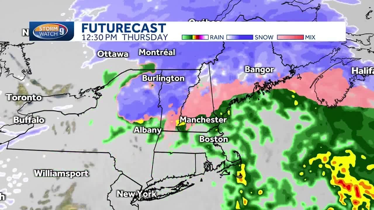 New Hampshire hourly weather: Track snow, mix for Thursday; more snow ...