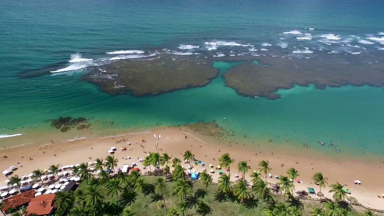 Um Drone em Taipu de Fora - Península de Marau, Bahia, Brasil ...